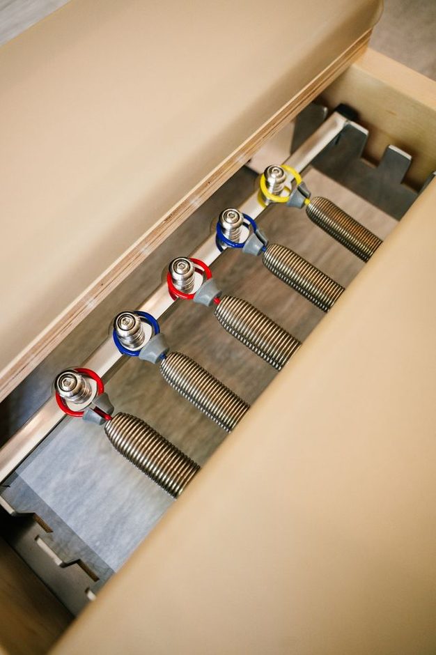 Close detail of a HALO reformer's springs