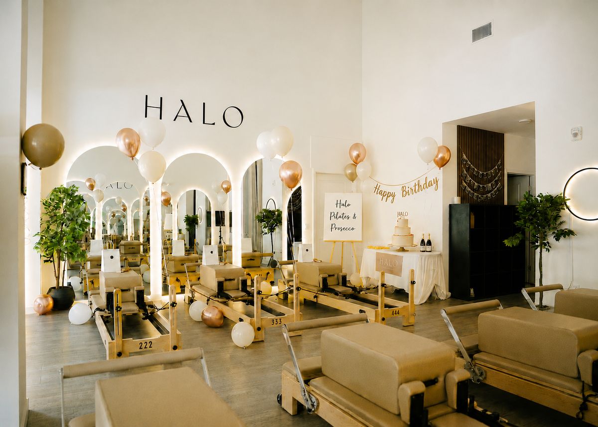 A HALO Pilates and Prosecco party